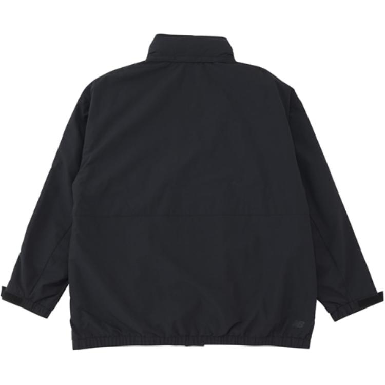 New Balance Jackets Men's Black Stand Collar Moderate Other AMJ25008-BK