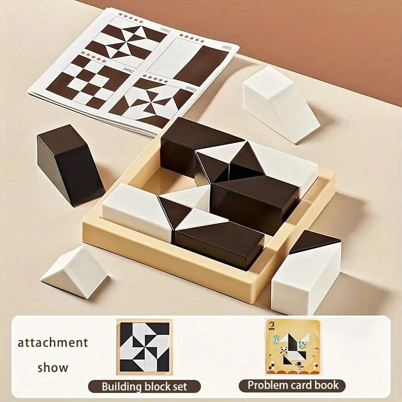 non-toxic Children Hidden Block Puzzle 6 Years ABS Material Interesting Enhances Logic and Spatial Reasoning Suitable for Kids Toy Gift