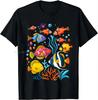 Underwater Wonderland Tshirt  Colorful Fish Abound Unisexs Clothing Funny Cotton Tshirt Fashion Streetwear Fitness T Shirt Tops