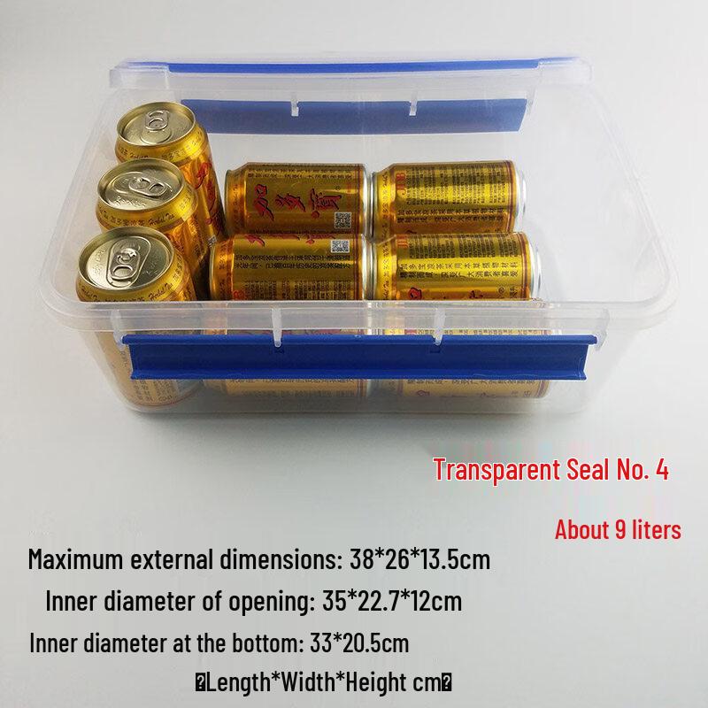 Food Grade Transparent Refrigerator Storage Box with Lid
