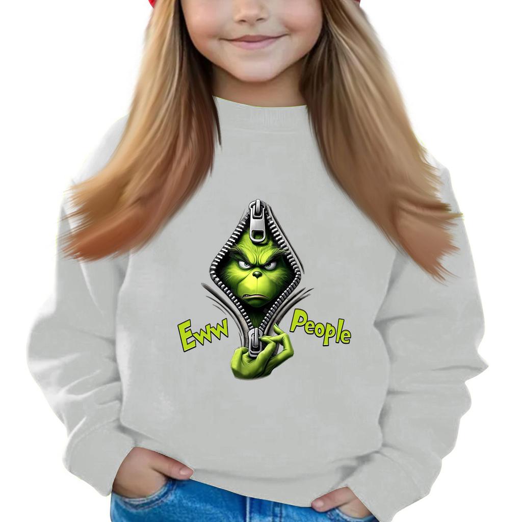 Weihnachtstag Mädchen Rundhals-Pullover für Kinder Bedruckte Baby-Tops