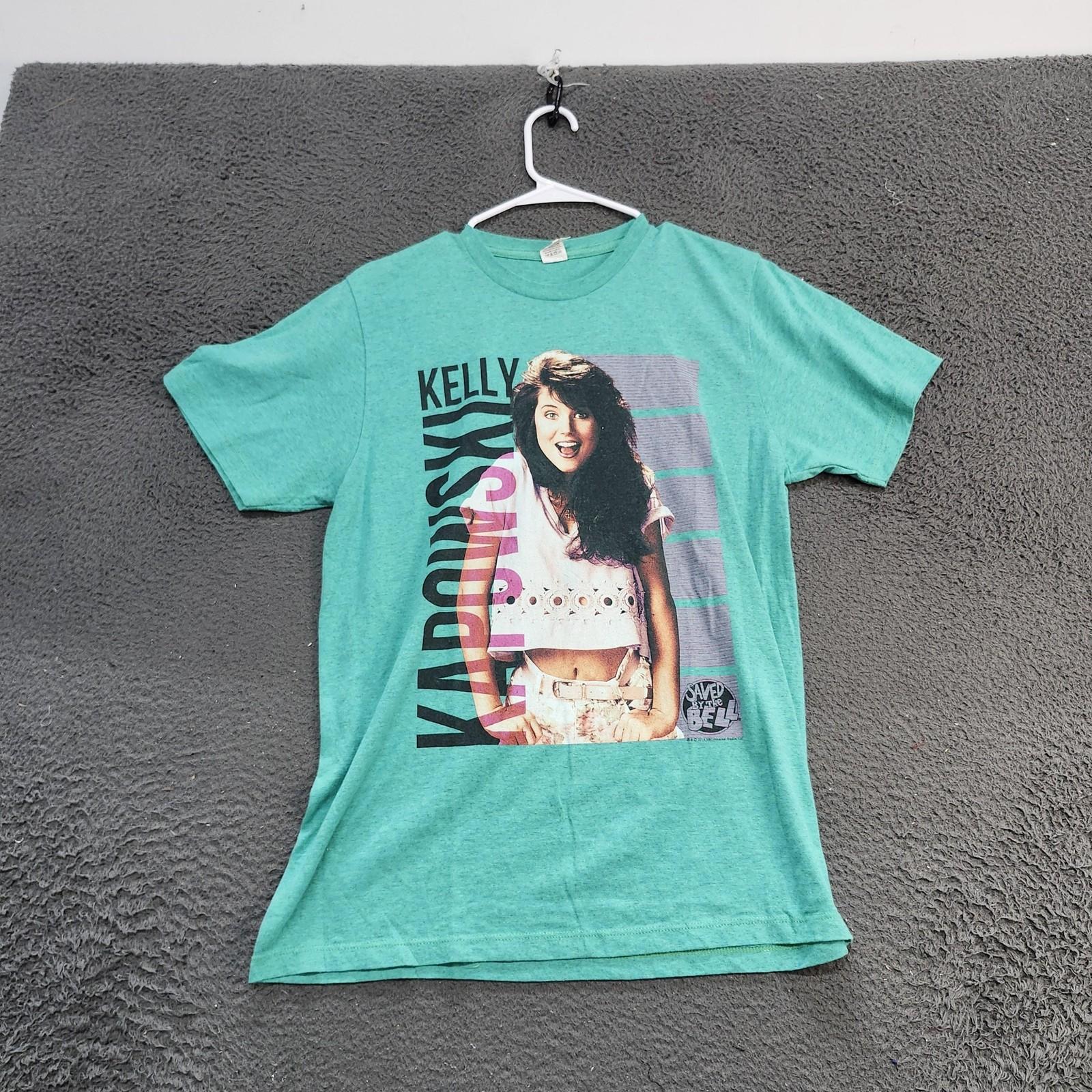 Kelly Kapowski Saved By The Bell Shirt Mens Medium Green Pacific Graphic Tee Unisex T-Shirt XXL