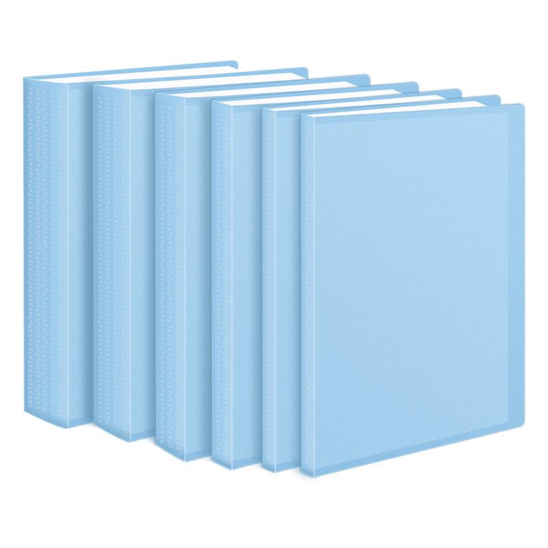 A4 Brochure Storage Album with Transparent Multi-layer Ring Binder