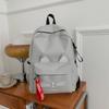 Trendy Cat Ear Canvas Backpack - Versatile School Style for Students