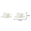Noritake Tasse Untertasse 220cc Cutie Rose Mikrowellen Knochen Set von & (Paar Set) (Kaffee Tee) Design, Sicher, China, 2, P59387A/9940
