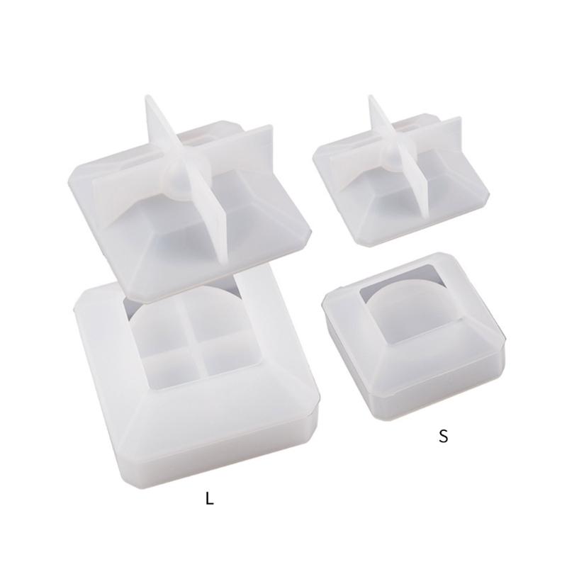 Silicone Storage Box Mould Jewelry Box Moulds Square Shaped Resin Mold Storage Container Molds with Lid for DIY Crafts