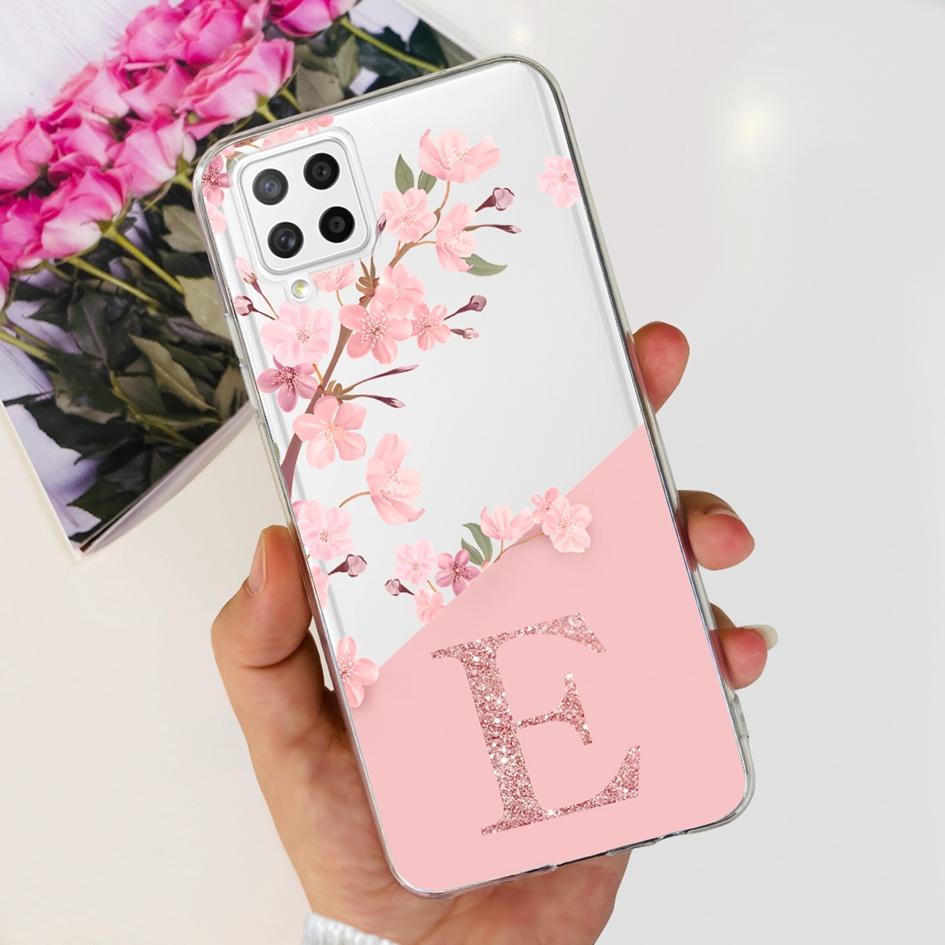 Hülle Für Samsung A22 5G Hülle SM-A226B Weiches Klares Silikon Niedliche Buchstaben Handyhülle Für Samsung Galaxy A22 4G A22S 5G Hüllen Bumper