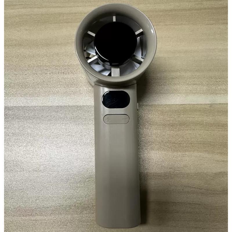 Portable USB Rechargeable Foldable Handheld Fan N607 - High-Speed Digital Display with Long Battery Life 59.5*52*172