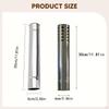 6Pcs Stovepipes Exhaust Tube 5 Standard and 1 Sparkproof 2.36 inch Flue Chimney for Home Camping