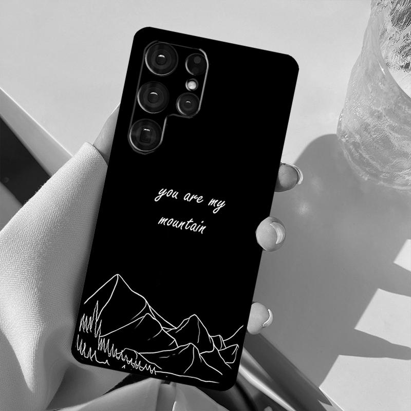 Nature Mountain Peaks For Samsung Galaxy S23 S22 Ultra S21 S20 FE S8 S9 S10 Note 10 Plus Note 20 Ultra Phone Case