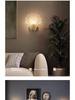 Nordic Style Luxury Crystal Glass Bedside Wall Lamp for Bedroom & Entrance