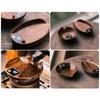 Elegant Wood Digital Coffee Scale Rechargeable Electronic Espresso Weigher Portable Walnut Kitchen Weighing Scale