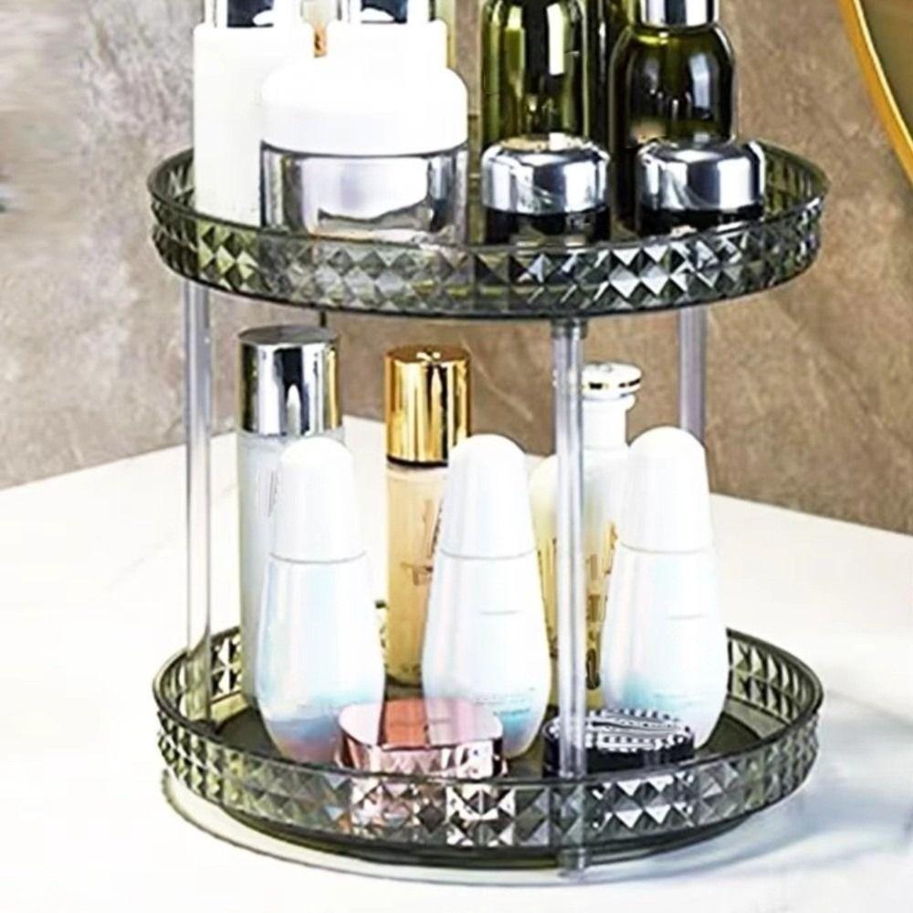 Clear Cosmetics Storage Rack Multilayer Perfume Tray Plastic Makeup Storage Box  Dresser