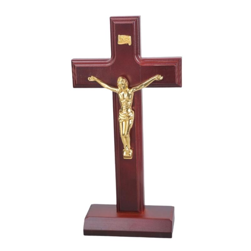 Tabletop Wall Mount Religious Decoration Religious Christian Standing Crucifix Prayer Religious Gift Enduring