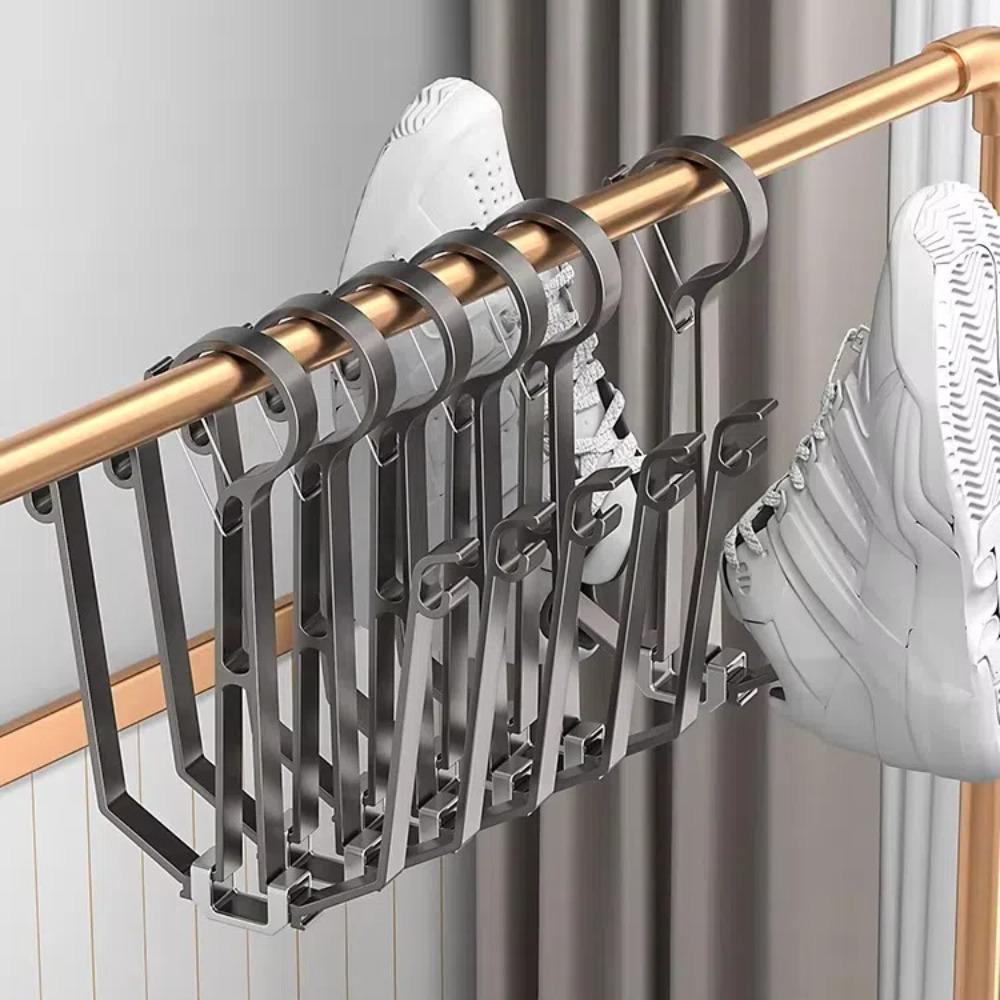 

Windproof Foldable Shoe Hanger Lundary Tools Sneaker Rack Household Shoes Drying Rack Home