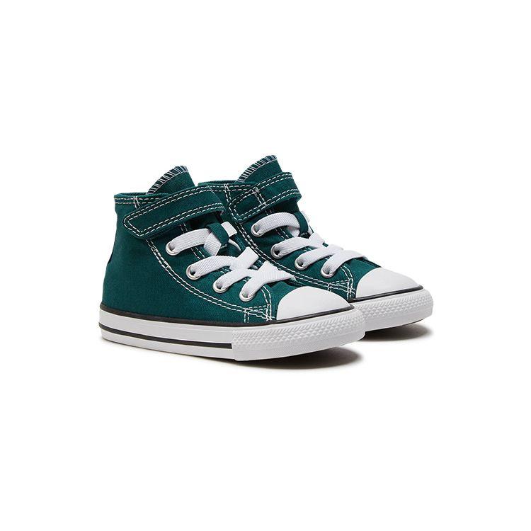 Converse All Star 1V Comfortable Versatile High-Top Walking Shoes Baby Shoes Green A06134C