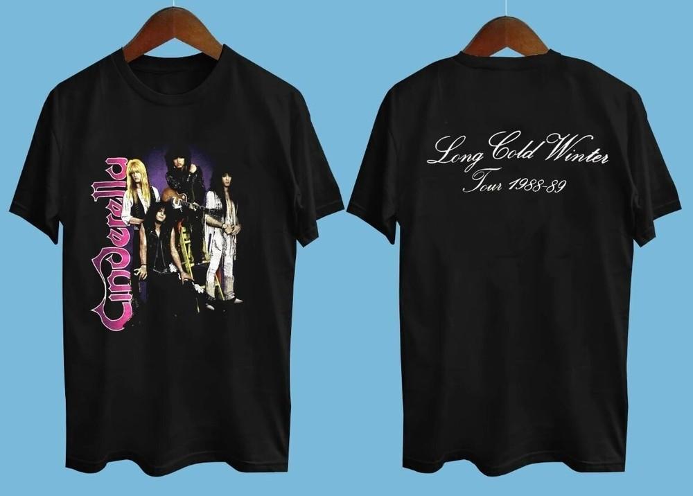 Vintage CINDERELLA Band Shirt 1988 1989 Black Shirt Unisex T-Shirt S