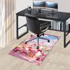 Office Rug Hello Kitty, Ferris Wheel Anti-Slip Rug, Machine Washable for Living Room, Bedroom, Office, Multiple Sizes, Bedroom Mat, Decorative Mat, Du