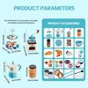 Kitchen Toys Coffee Maker Set And Play Food Dessert Toy Family Game Pretend Tea Party Set For Kids Girls Boys Birthday Gifts