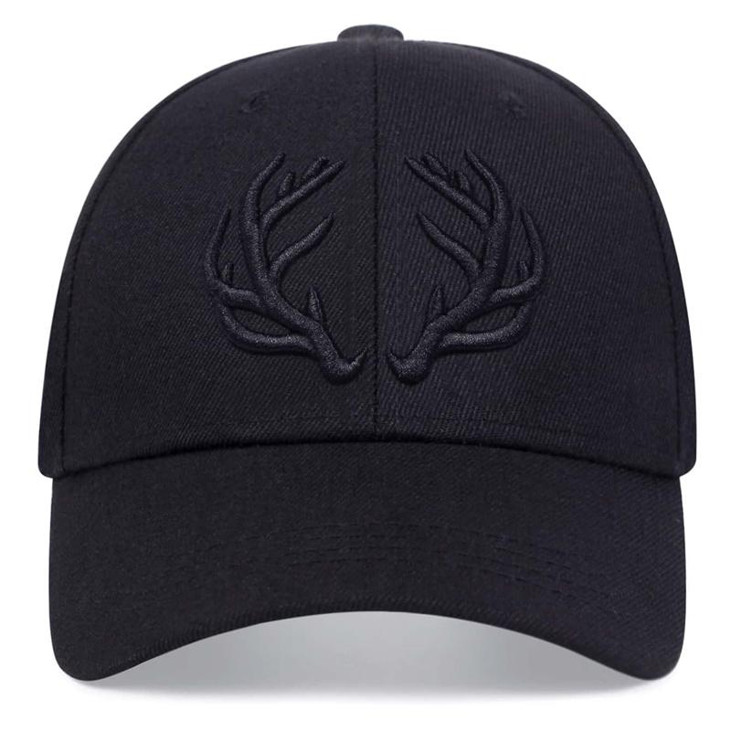 Unisex Geweih Stickerei Baseball Cap Männer Verstellbare Baumwollmütze Maoqing Material Sonnenschutzhüte Freizeitmützen Trucker Hat