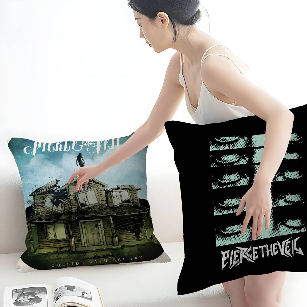 Pierce The Veil Music Band 45*45cm Cushion Cover Pillow Cover Decor Pillowcase Home Pillowcase for Couch Pillow