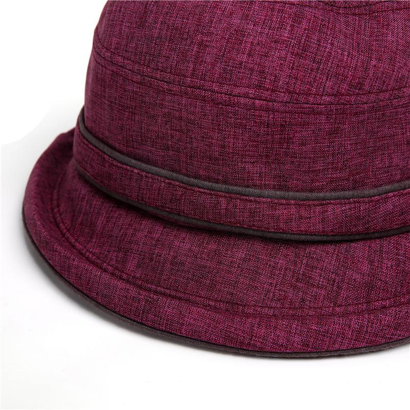 Elderly Hat Women Spring and Autumn Day Mother Bucket Hat Thin Cloth Hat Old Man Hat Grandma Summer Old Lady Hat