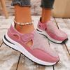 Fashion Women Casual Shoes New Breathable Platform Sneaker Woman 2025 Spring Hollow Out Thick Sole Running Shoes Woman Non Slip Sneakers