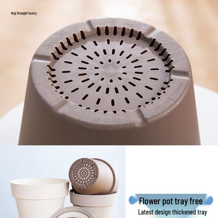Nordic Minimalist Resin Extra Large Flower Pot, Thickened for Root Control, Home & Balcony Use.
