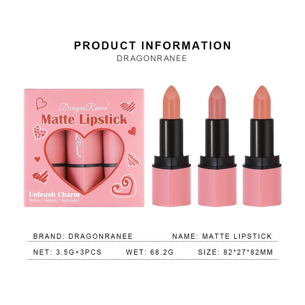 Dragon Ranee Malá sada rtěnky rtěnky, sada rtěnek Velvet Mist Matte Matte Matte Love Group