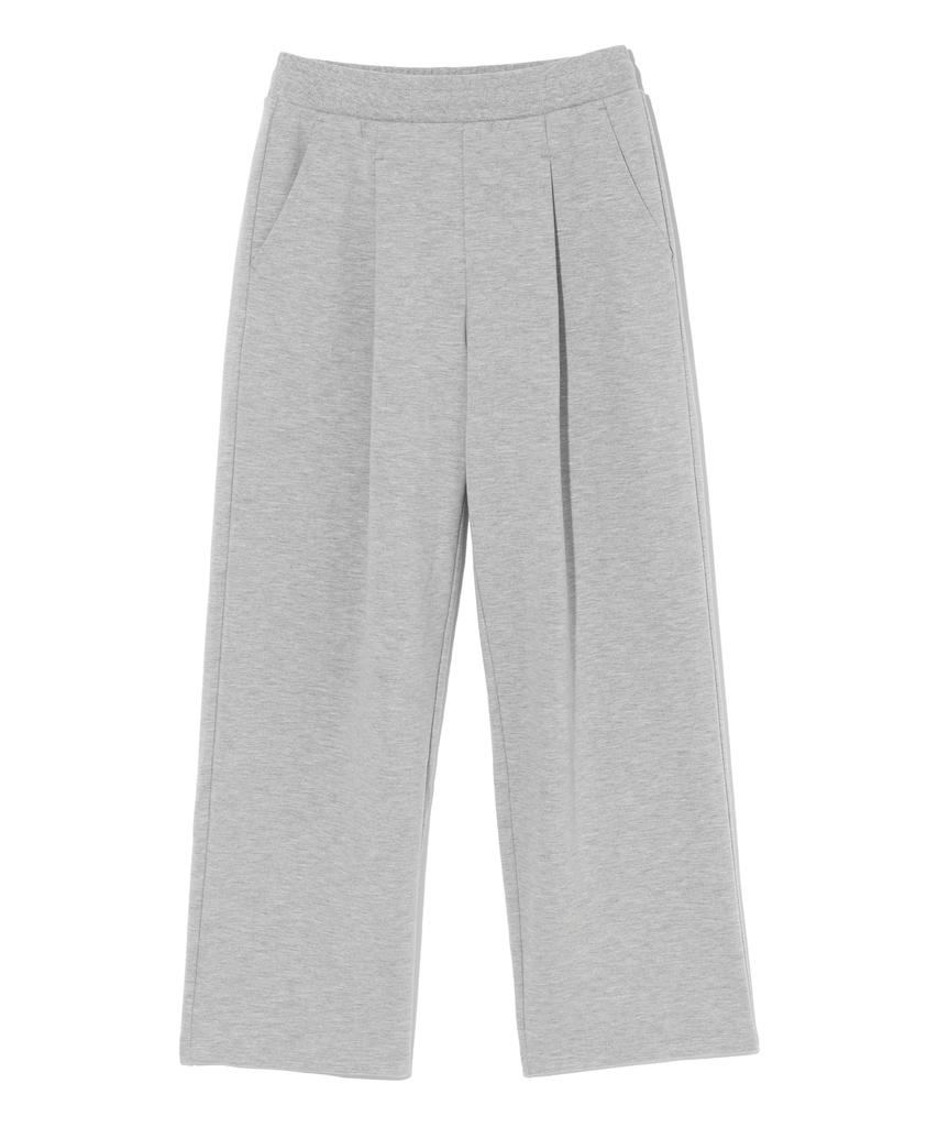RAYFIKERS Single-Pleat Wide Sweatpants Mq6Pu178_Melange Grey