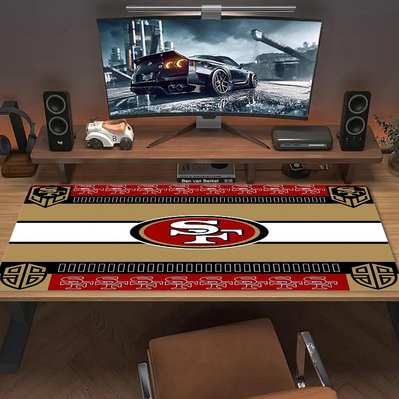 San Francisco 49ers Color Mouse Pad Large Gaming Table Cushion Non-slip Laptop Tablet Big Mousepad XXL Mat Mini PC Playmat With Lock edge