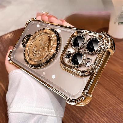 100 Miljoen Roterende Beugel Is Geschikt voor IPhone16e IPhone Hoesje 15promax Gegalvaniseerde Vierhoekige Airbag 14/13