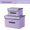 Portable Dustproof Cardboard Storage Box with Cover for Clothes and Toys
