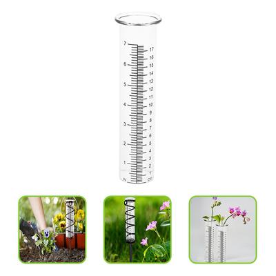 Rain Gauge Tube Replacement 7 Inch Cold And Crack Resistant Plastic Rain Gauge Tube For Outdoor Yard Garden