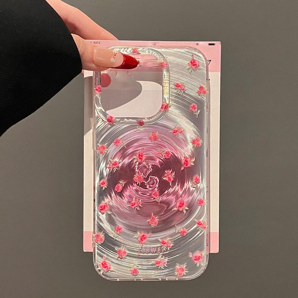 

Силиконовый чехол для телефона Laser Vortex для iPhone 11 13 Pro Max 14 15 16 12 13promax 15promax 16promax противоударный чехол Flower Funda iPhone 16 Pro