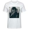 Tom Waits Smoking Photo Vintage White Graphic T-Shirt