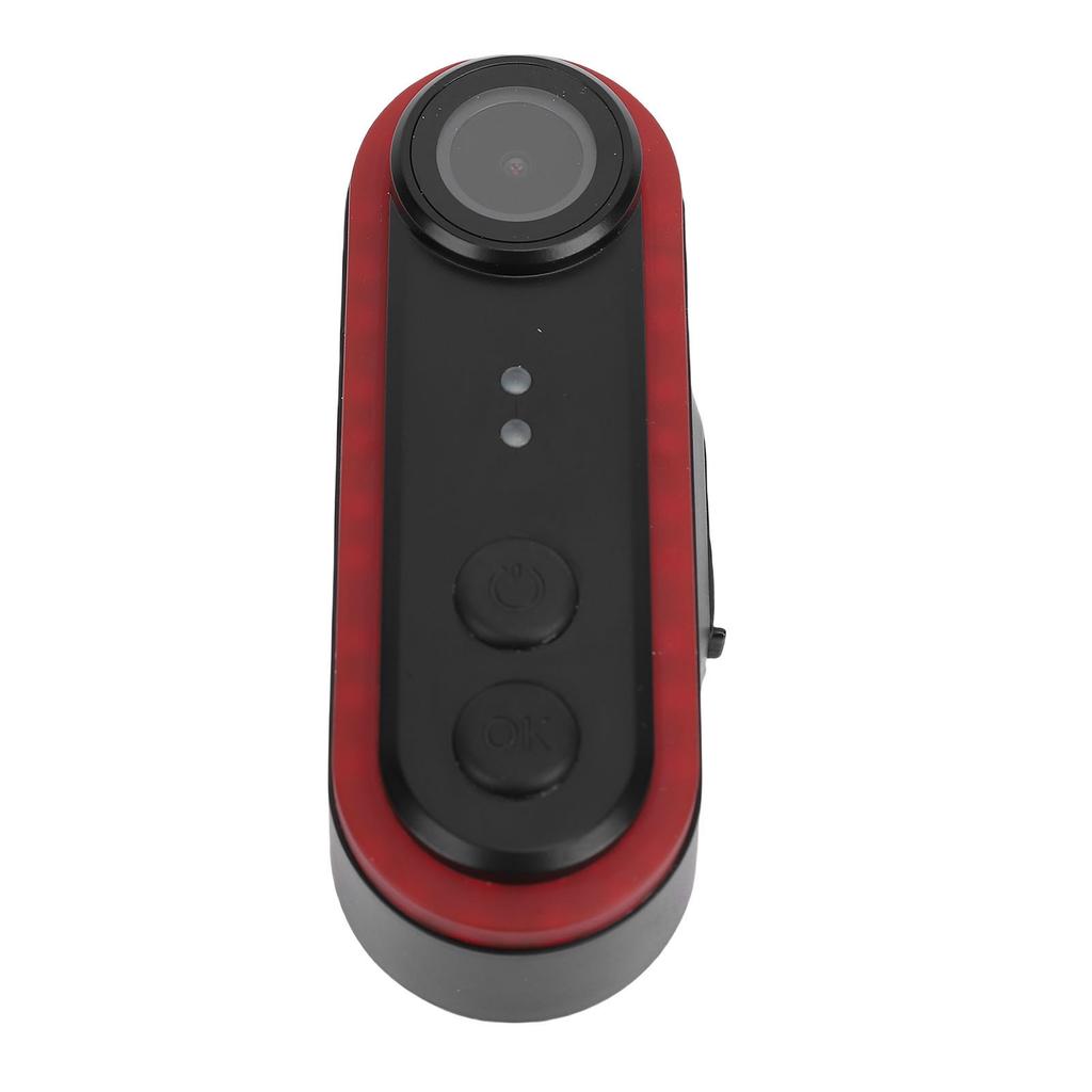 Sykkelkamera 1080P 150 graders vidvinkel IPX6 vanntett oppladbart sykkel bakkamera med baklys APP