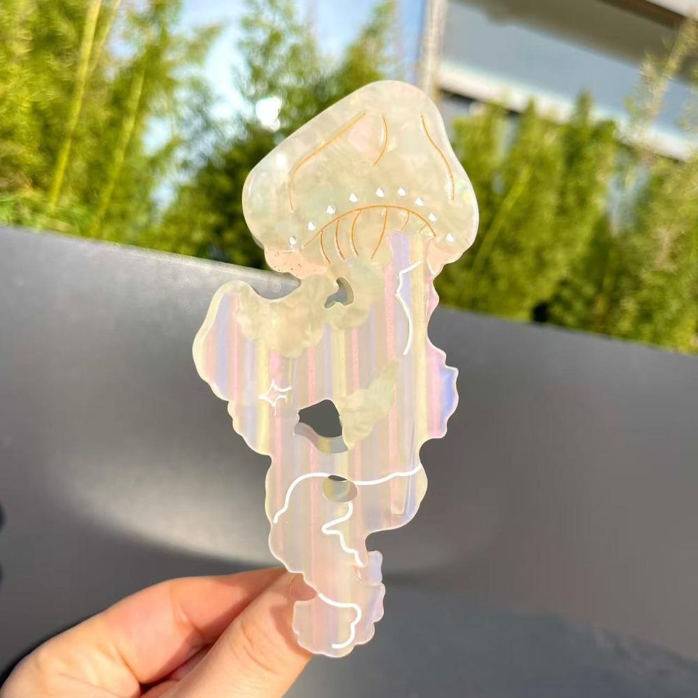 Animal Jellyfish Hair Claw Ocean Series Large Shark Clip Creative Hair Grab Clip  Female