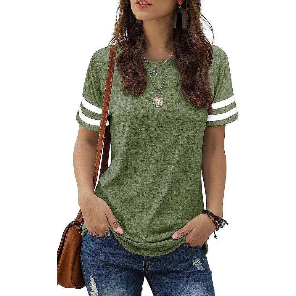 

Однотонная футболка женская простая футболка повседневная футболка для женщин с круглым вырезом повседневный пуловер 3XL
