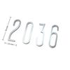 Silberne Hausnummern Edelstahl Nummernschilder DIY Türnummernschilder Heimkunst Dekoration