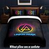Linkin Park Design Bed Bedding Set 1 Duvet Cover + 2 Pillowcases Soft Breathable Household Bed Linens