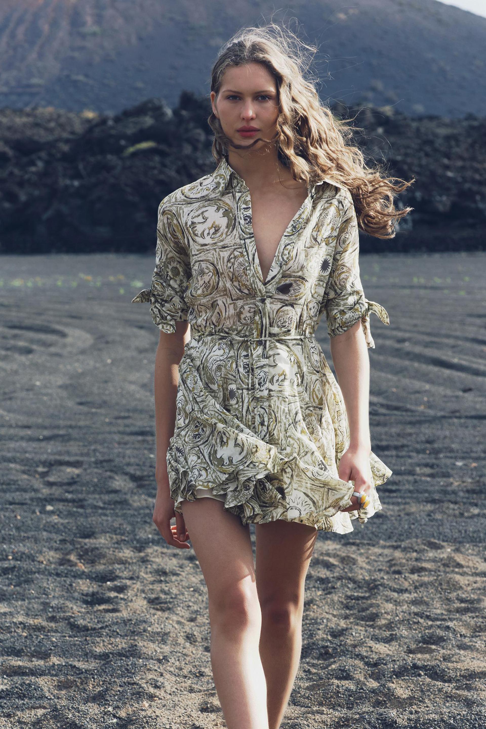 

КОРОТКОЕ ПЛАТЬЕ С ПРИНТОМ ZW COLLECTION
