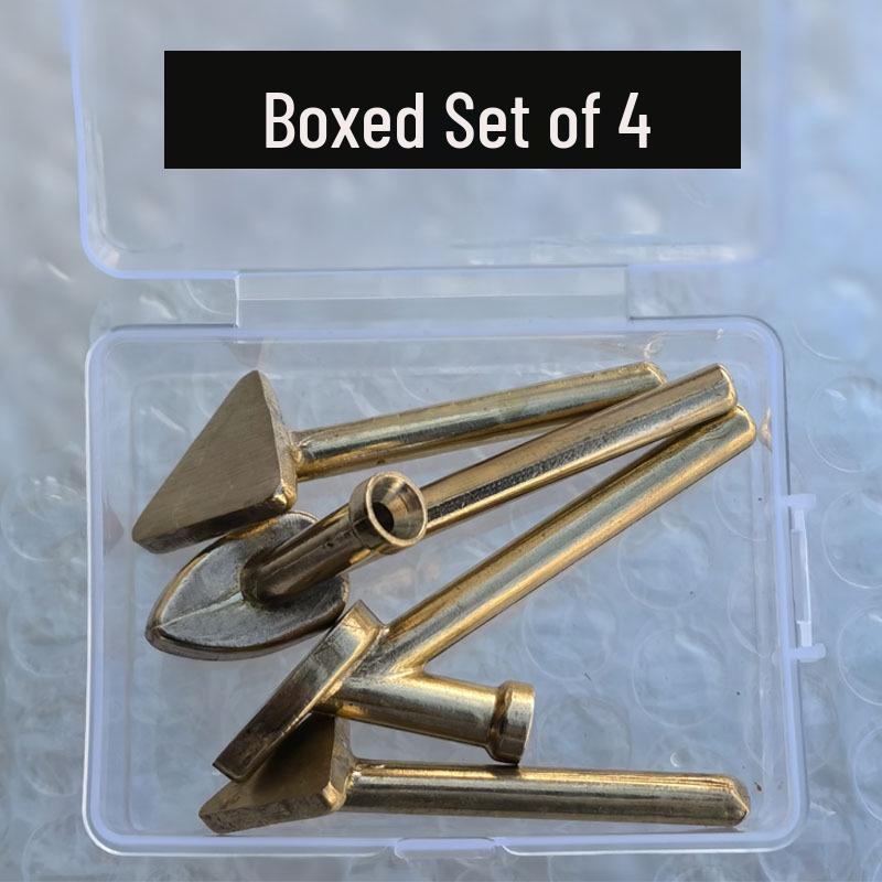Triangle Smoothing Head Plastic Welder with Hole Copper Tip and Welding Rod Repair Tool.