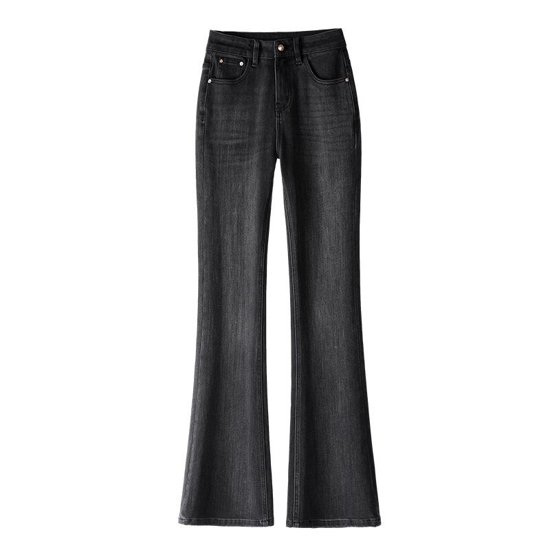 Damen High-Waist Slim Fit Micro-Flare Jeans - Frühjahrskollektion 2025