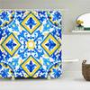 Waterproof Fabric Shower Curtain For Bathroom Colorful Bohemian Print Bathtub Curtains Polyester Bathroom Curtain With 12 Hooks