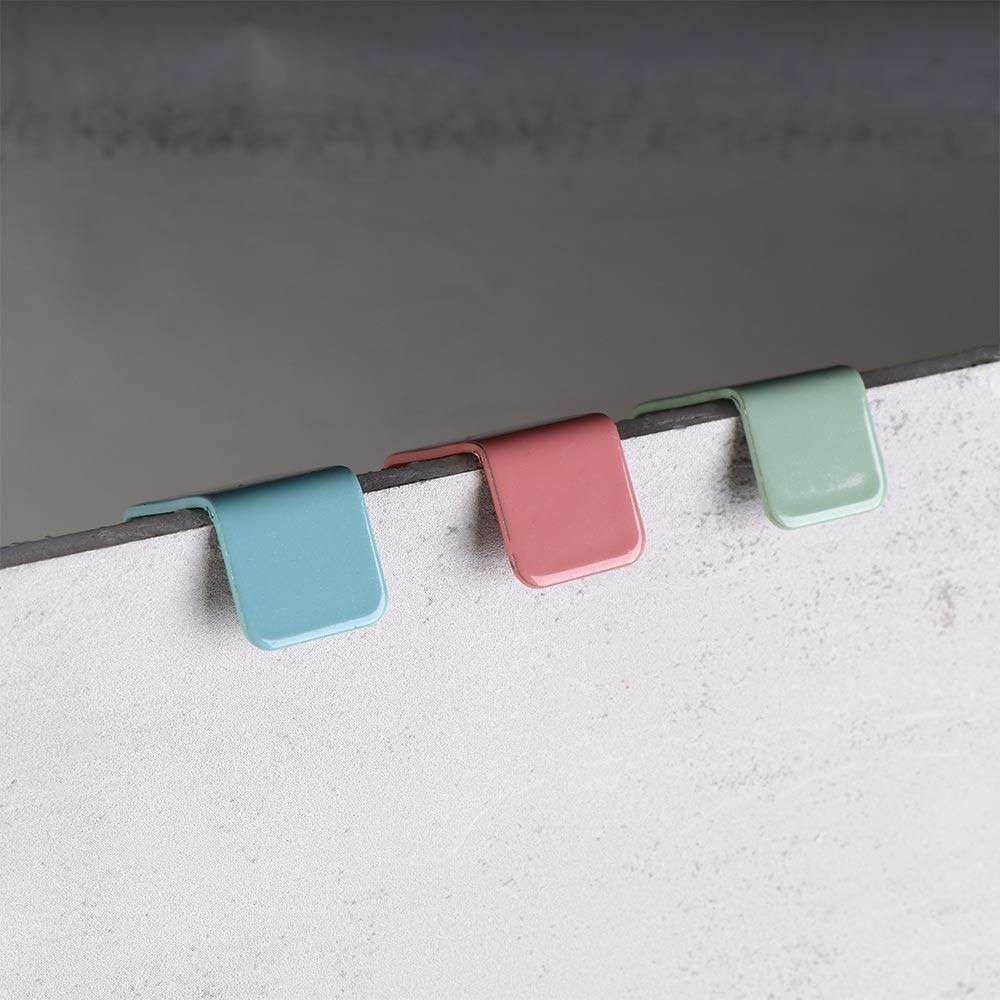 4pcs Punch Free Door Back Hook Carbon Steel Cabinet Storage Rack Creative Closet Hook  Hat