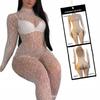Białe Bodystocking Seksowna Bielizna Erotyczna Damska Sexy Panterka