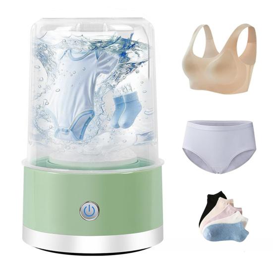 Portable Mini Washer Wireless Charging Underwear Laundry Cup Automatic Hands-Free Cleaning Washing Machine for Travel Home Use