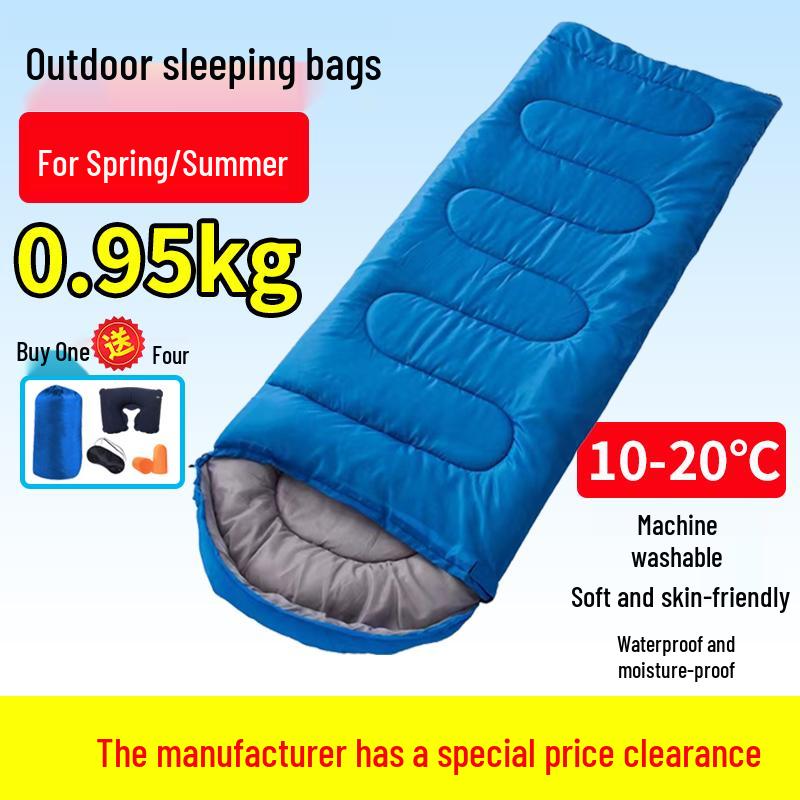 Vier-Jahreszeiten Erwachsenen-Schlafsack: Dick, Kältefest, Perfekt für Outdoor-Wintercamping