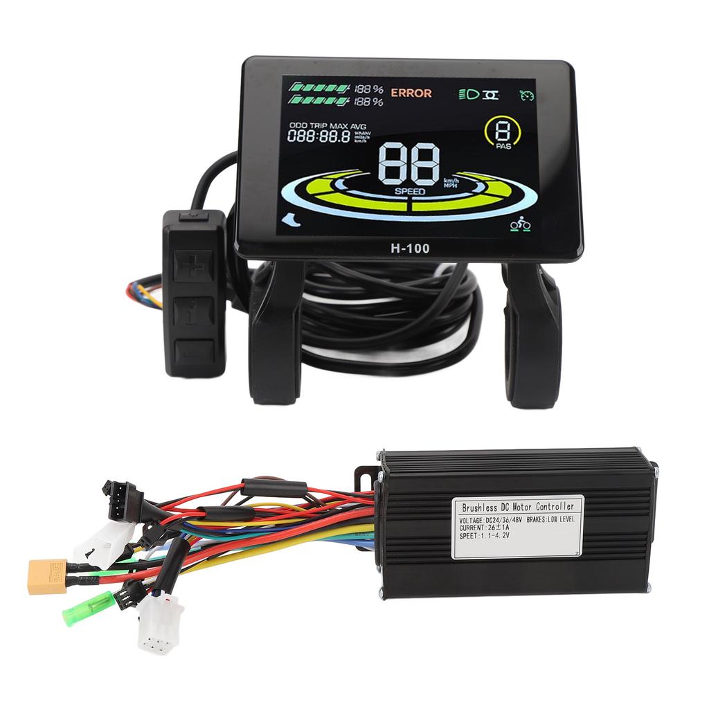 Mountain Cycle LCD Display Panel 26A 3 Mode Pure Sine Waving Brushless Controller Kit for 36V500W 36V750W 48V500W